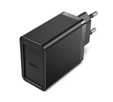 Зарядний пристрій Vention 1-port USB-C Wall Charger(20W) EU-Plug Black (FADB0-EU) (FADB0-EU) 