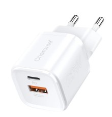 Мережевий зарядний пристрій CHAROME C10 Pure PD+QC3.0 20W Charger White (6974324910243)