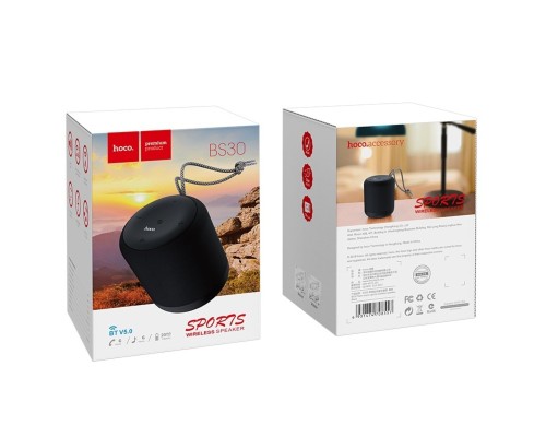 Портативна колонка HOCO BS30 New moon sports wireless speaker Black (6931474708557) Портативна колонка HOCO BS30 New moon sports wireless speaker Black (6931474708557)