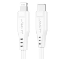 Кабель ACEFAST C3-01 Type-C to iP 3A, 30W, TPE, TPE connectors, White (AFC3-01W) 