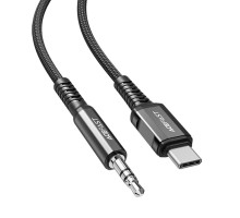 Кабель ACEFAST C1-08 USB-C to 3.5mm aluminum alloy audio cable Black (AFC1-08B) 