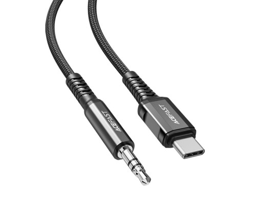 Кабель ACEFAST C1-08 USB-C to 3.5mm aluminum alloy audio cable Black (AFC1-08B) Кабель ACEFAST C1-08 USB-C to 3.5mm aluminum alloy audio cable Black (AFC1-08B)