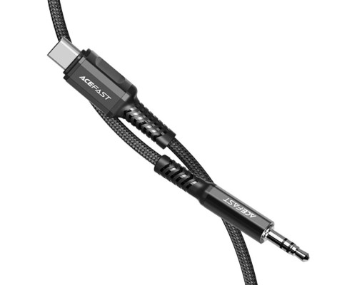 Кабель ACEFAST C1-08 USB-C to 3.5mm aluminum alloy audio cable Black (AFC1-08B) Кабель ACEFAST C1-08 USB-C to 3.5mm aluminum alloy audio cable Black (AFC1-08B)