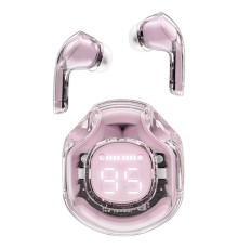 Бездротові навушники ACEFAST T8 Crystal color (2) bluetooth earbuds Lotus Pink (AFT8LP) 
