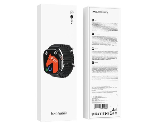 Смарт-годинник HOCO Y12 Ultra smart sports watch(call version) Black (6931474791986) Смарт-годинник HOCO Y12 Ultra smart sports watch(call version) Black (6931474791986)