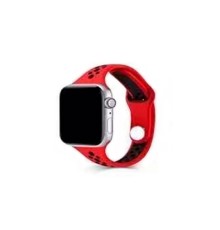 Ремінець для годинника Apple Watch Small Waist two colors 38/40/41mm Red-Black (SmWaist38-Red-Black)