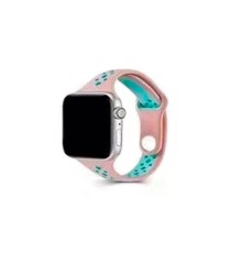 Ремінець для годинника Apple Watch Small Waist two colors 42/44/45/49mm Pink-Green (SmWaist42-Pink-Green)