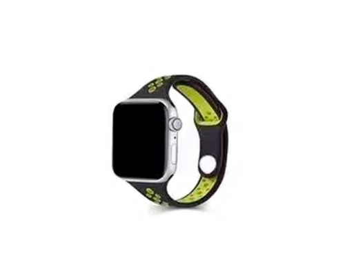 Ремінець для годинника Apple Watch Small Waist two colors 38/40/41mm Black-Yellow (SmWaist38-Blck-Yellow) 