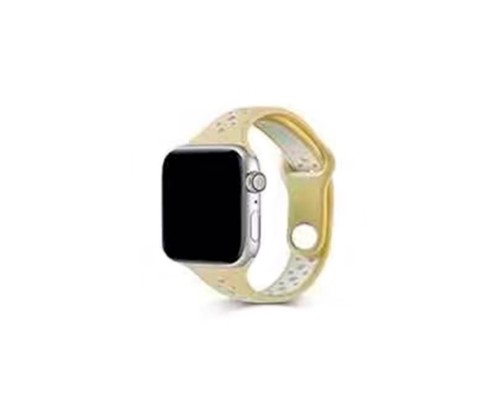 Ремінець для годинника Apple Watch Small Waist two colors 38/40/41mm Yellow-White (SmWaist38-Yellow-White) 