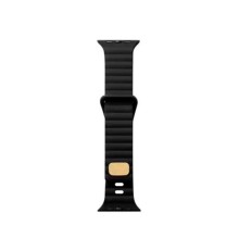 Ремінець для годинника Apple Watch Lightning Buckle 42/44/45/49mm Black (LighBu42-Black)