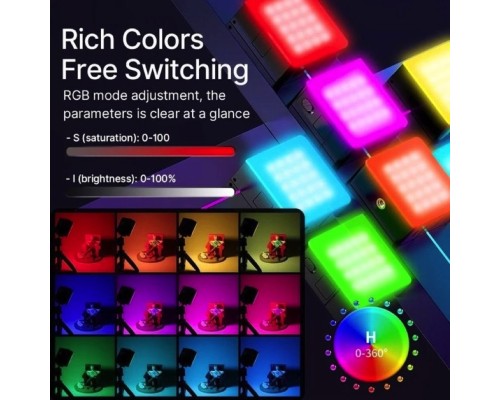 Відеосвітло Ulanzi Vijim Rechargeable Mini RGB Light (UV-B01001 VL49 RGB Pro) (UV-B01001) Відеосвітло Ulanzi Vijim Rechargeable Mini RGB Light (UV-B01001 VL49 RGB Pro) (UV-B01001)