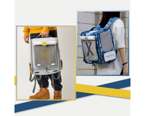 Рюкзак-переноска PETKIT Breezy xZone Pet Carrier grey (P7703-G) (P7703-G) 