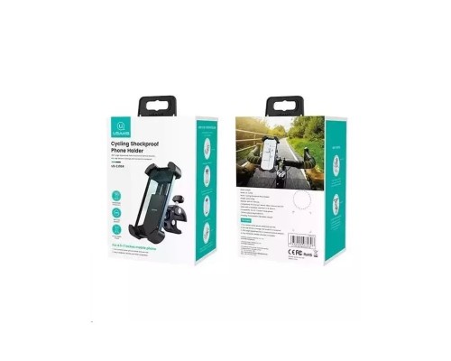 Велотримач для мобільного Usams US-ZJ064 Cycling Shockproof Phone Holder Black (ZJ064ZJ01) Велотримач для мобільного Usams US-ZJ064 Cycling Shockproof Phone Holder Black (ZJ064ZJ01)