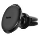 Автотримач для телефона Baseus Magnetic Air Vent Car Mount Holder with cable clip Black (SUGX020001)