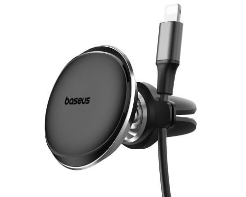 Автотримач для телефона Baseus Magnetic Air Vent Car Mount Holder with cable clip Black (SUGX020001) Автотримач для телефона Baseus Magnetic Air Vent Car Mount Holder with cable clip Black (SUGX020001)
