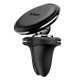 Автотримач для телефона Baseus Magnetic Air Vent Car Mount Holder with cable clip Black (SUGX020001)