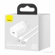 Мережевий зарядний пристрій Baseus Super Si 1C 20W With Simple Wisdom Data Cable Type-C/iP 1m White (TZCCSUP-B02)