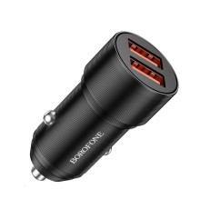 Автомобільний зарядний пристрій BOROFONE BZ19B Wisdom 36W dual port QC3.0 car charger Black (BZ19BCB)