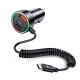 Автомобільний зарядний пристрій Usams US-CC167 C33 30W Car Charger With Spring Cable Black (CC167CC01) 