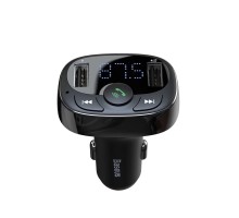 АЗП з FM-модулятор Baseus T Shaped S-09A Car Bluetooth MP3 Player (Standard Edition) Black (CCMT000001) 