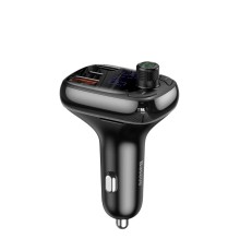 АЗП з FM-модулятором Baseus T Shaped S-13 Car Bluetooth MP3 Player (PPS Fast Charger Edition) Black (CCMT000101)