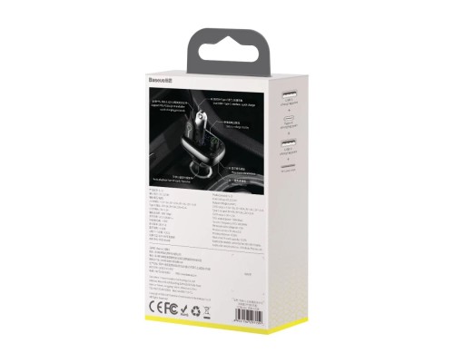 АЗП з FM-модулятором Baseus T Shaped S-13 Car Bluetooth MP3 Player (PPS Fast Charger Edition) Black (CCMT000101) АЗП з FM-модулятором Baseus T Shaped S-13 Car Bluetooth MP3 Player (PPS Fast Charger Edition) Black (CCMT000101)