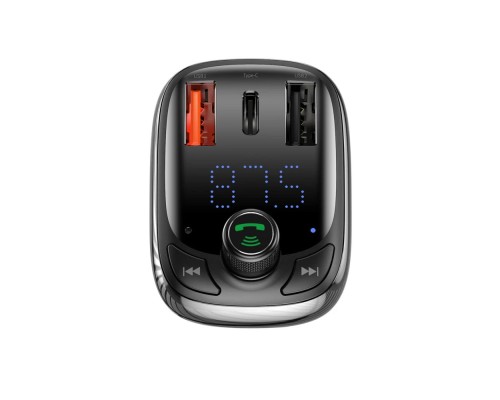 АЗП з FM-модулятором Baseus T Shaped S-13 Car Bluetooth MP3 Player (PPS Fast Charger Edition) Black (CCMT000101) АЗП з FM-модулятором Baseus T Shaped S-13 Car Bluetooth MP3 Player (PPS Fast Charger Edition) Black (CCMT000101)