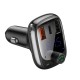 АЗП з FM-модулятором Baseus T Shaped S-13 Car Bluetooth MP3 Player (PPS Fast Charger Edition) Black (CCMT000101)