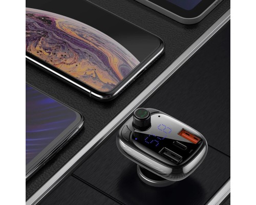АЗП з FM-модулятором Baseus T Shaped S-13 Car Bluetooth MP3 Player (PPS Fast Charger Edition) Black (CCMT000101) АЗП з FM-модулятором Baseus T Shaped S-13 Car Bluetooth MP3 Player (PPS Fast Charger Edition) Black (CCMT000101)