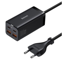 Мережевий зарядний пристрій Baseus GaN3 Pro Desktop Fast Charger 2U+2C 100W EU Black (CCGP000101)