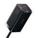 Мережевий зарядний пристрій Baseus GaN3 Pro Desktop Fast Charger 2U+2C 100W EU Black (CCGP000101)