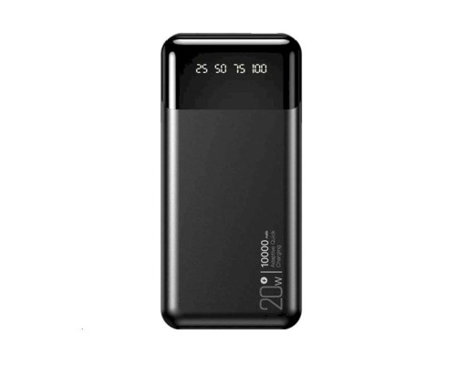 Зовнішній акумулятор XO PR192 20W fast charging (PD20W/QC18W) digital light display 20000mAh Black (6920680834648) 