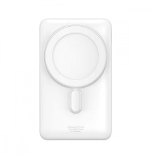 Зовнішній акумулятор Baseus Magnetic Bracket Wireless Fast Charge Power Bank 10000mAh 20W White (With cable Type-C to Type-C 60W（20V/3A) (PPCX000002)