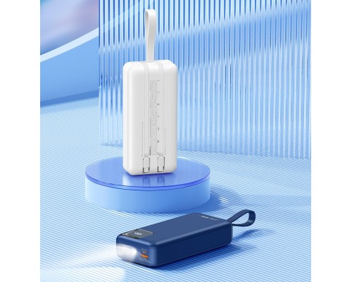Зовнішній акумулятор REMAX Suji Series PD 20W+QC 22.5W Fast Charging Cabled Power Bank 30000mAh RPP-550 Blue (RPP-550 Blue) Зовнішній акумулятор REMAX Suji Series PD 20W+QC 22.5W Fast Charging Cabled Power Bank 30000mAh RPP-550 Blue (RPP-550 Blue)