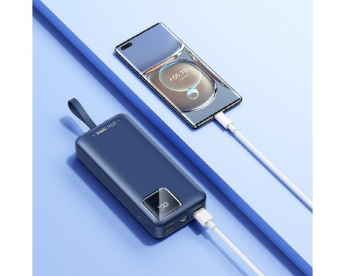 Зовнішній акумулятор REMAX Suji Series PD 20W+QC 22.5W Fast Charging Cabled Power Bank 30000mAh RPP-550 Blue (RPP-550 Blue) Зовнішній акумулятор REMAX Suji Series PD 20W+QC 22.5W Fast Charging Cabled Power Bank 30000mAh RPP-550 Blue (RPP-550 Blue)
