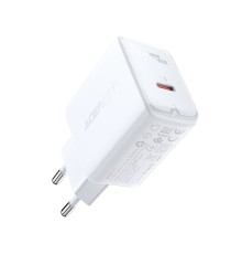 Мережевий зарядний пристрій ACEFAST A1 PD20W single USB-C charger White (AFA1W)
