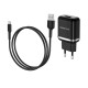 Мережевий зарядний пристрій BOROFONE BA36A High speed single port QC3.0 charger set 18W(Micro) Black (BA36AMB)