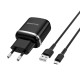 Мережевий зарядний пристрій BOROFONE BA36A High speed single port QC3.0 charger set 18W(Micro) Black (BA36AMB)