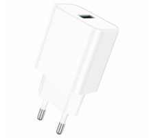 Мережевий зарядний пристрій BOROFONE BA72A Spring single port QC3.0 charger White (BA72AW) 