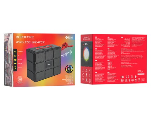 Портативна колонка BOROFONE BR16 Gage sports wireless speaker Black (BR16B) Портативна колонка BOROFONE BR16 Gage sports wireless speaker Black (BR16B)