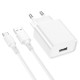 Мережевий зарядний пристрій BOROFONE BA74A Aspirer single port charger set(Type-C) White (BA74ACW)
