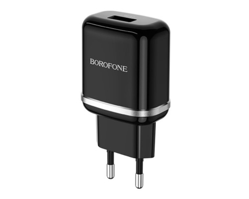 Мережевий зарядний пристрій BOROFONE BA36A High speed single port QC3.0 charger set 18W(Type-C) Black (BA36ACB) Мережевий зарядний пристрій BOROFONE BA36A High speed single port QC3.0 charger set 18W(Type-C) Black (BA36ACB)