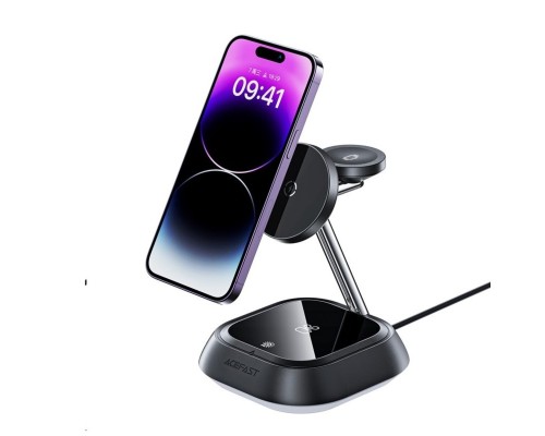 Бездротовий зарядний пристрій ACEFAST E16 desktop 3-in-1 wireless charging holder Black (AFE16B) Бездротовий зарядний пристрій ACEFAST E16 desktop 3-in-1 wireless charging holder Black (AFE16B)