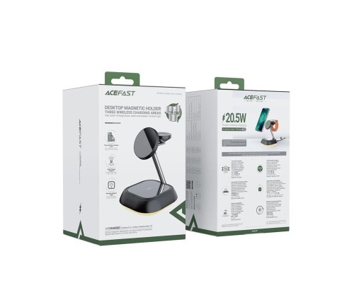 Бездротовий зарядний пристрій ACEFAST E16 desktop 3-in-1 wireless charging holder Black (AFE16B) Бездротовий зарядний пристрій ACEFAST E16 desktop 3-in-1 wireless charging holder Black (AFE16B)