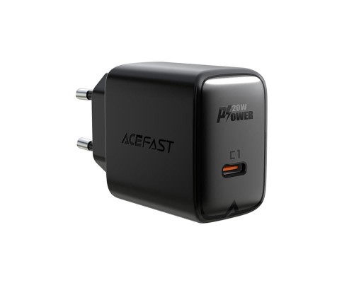 Мережевий зарядний пристрій ACEFAST A1 PD20W single USB-C charger Black (AFA1B) Мережевий зарядний пристрій ACEFAST A1 PD20W single USB-C charger Black (AFA1B)