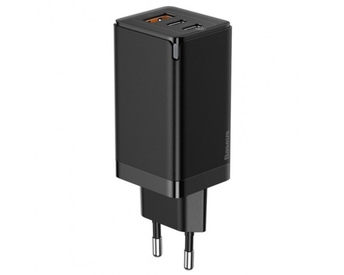 МЗП Baseus GaN3 Pro Fast Charger 2C+U 65W (Cable Type-C to Type-C 100W(20V/5A) 1m) Black (CCGP050101) МЗП Baseus GaN3 Pro Fast Charger 2C+U 65W (Cable Type-C to Type-C 100W(20V/5A) 1m) Black (CCGP050101)