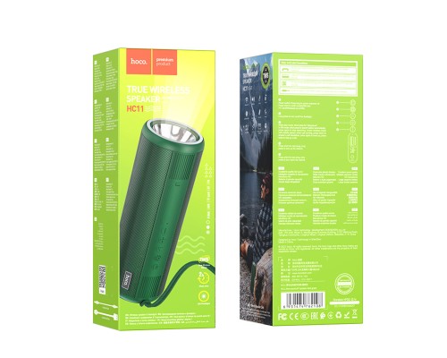 Портативна колонка HOCO HC11 Bora sports BT speaker Dark Green (6931474762108) 