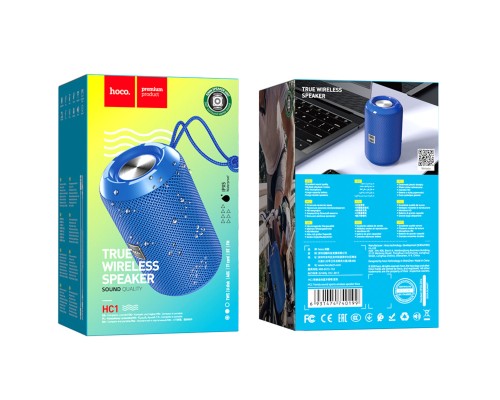 Портативна колонка HOCO HC1 Trendy sound sports wireless speaker Blue (6931474740199) Портативна колонка HOCO HC1 Trendy sound sports wireless speaker Blue (6931474740199)