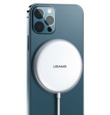 БЗП Usams US-CD159 W1 Extra-thin Magnetic Fast Wireless Charger 15W (Max) White (CD159DZ02)