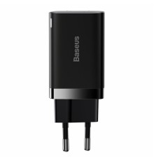 Мережевий зарядний пристрій Baseus Super Si Pro Quick Charger C+U 30W EU Black (CCSUPP-E01)